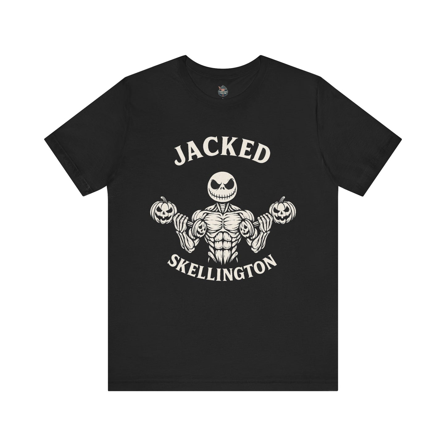 Jacked Skellington Tee – Halloween Shirt Front Print