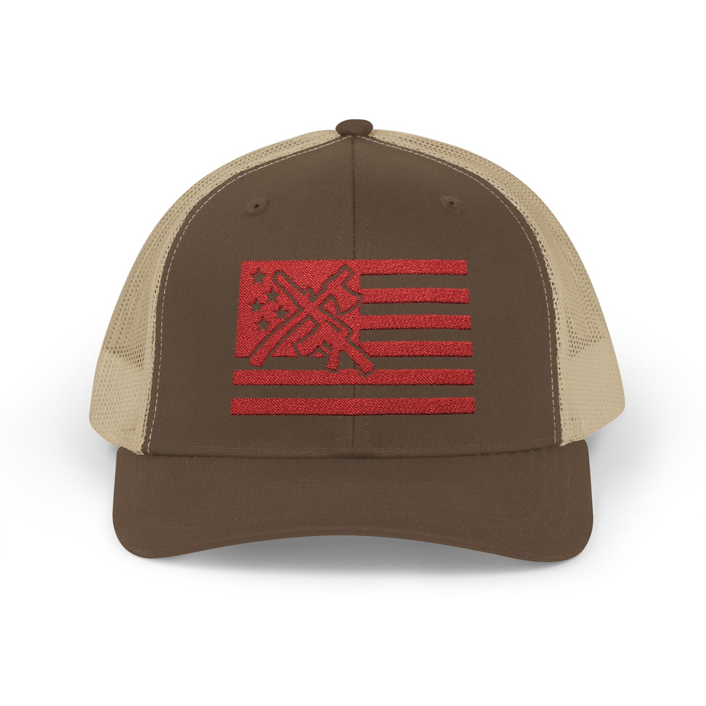 The defender Trucker hat/ Red