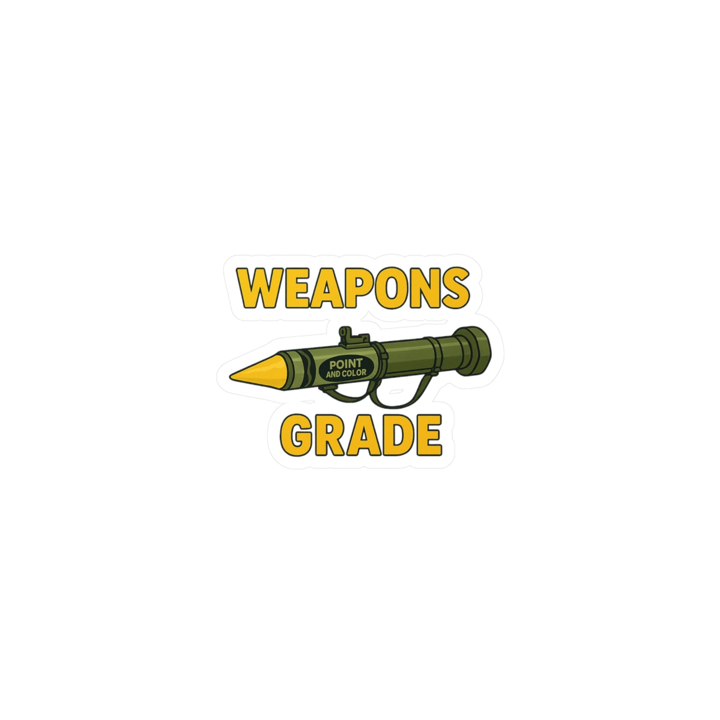 Weapons Grade Kiss-Cut Vinyl Decals