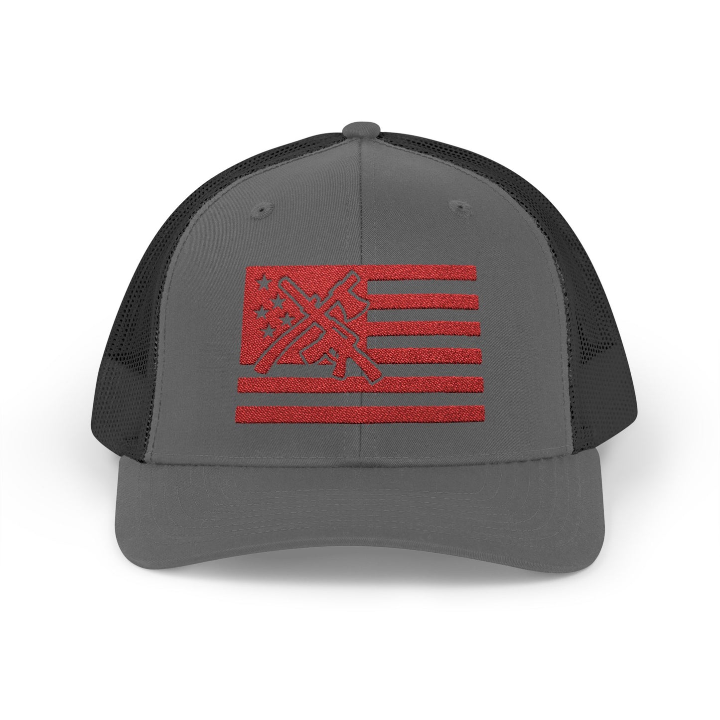 The defender Trucker hat/ Red