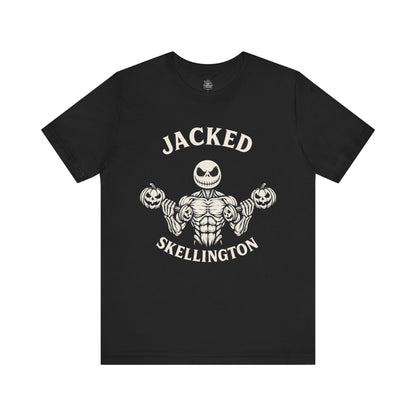 Jacked Skellington Tee – Halloween Shirt Front Print