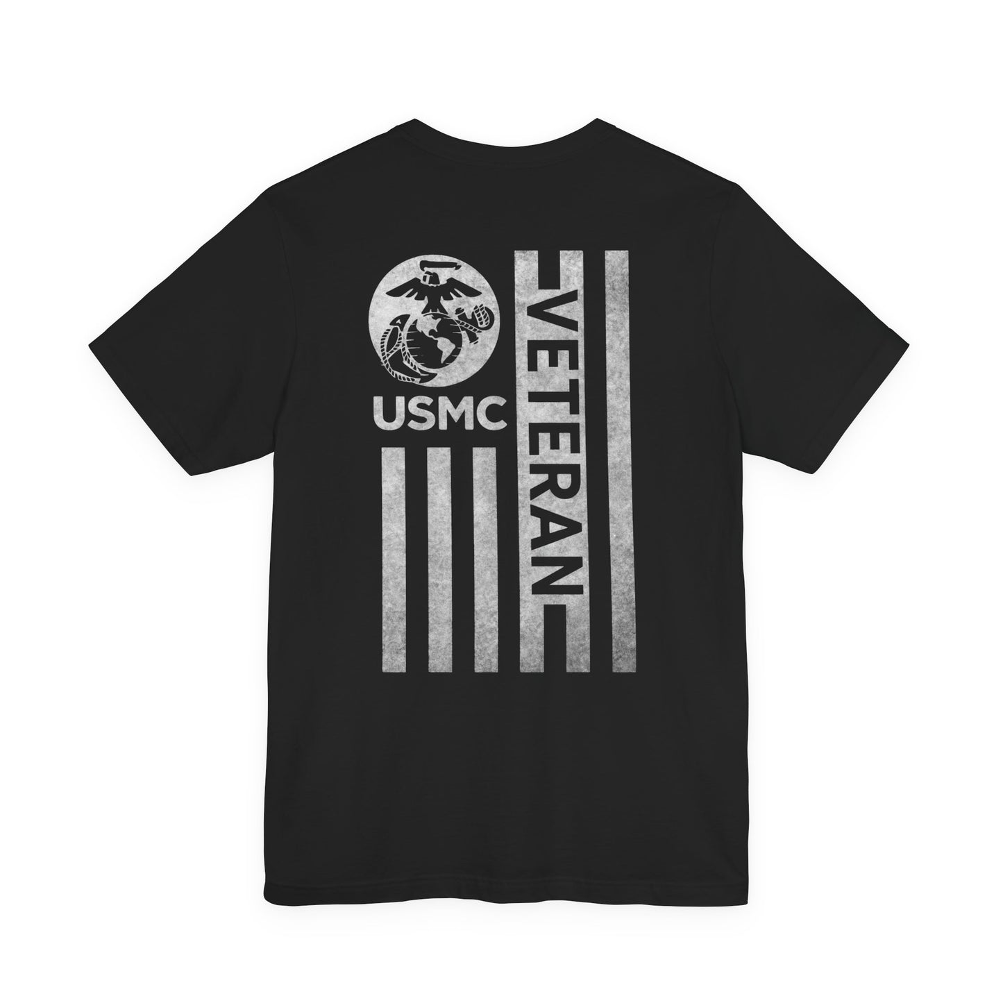 USMC Vet black and White Logo