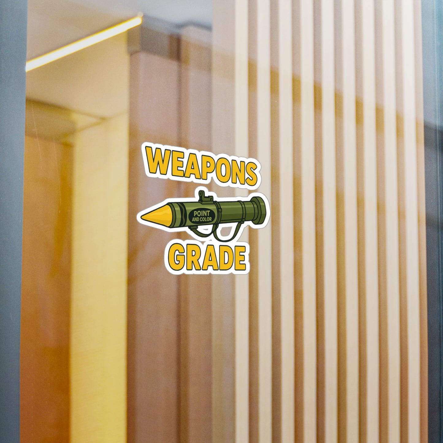 Weapons Grade Kiss-Cut Vinyl Decals