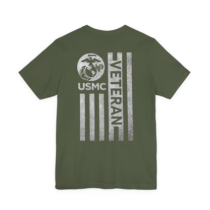 USMC Vet black and White Logo
