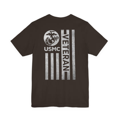 USMC Vet black and White Logo