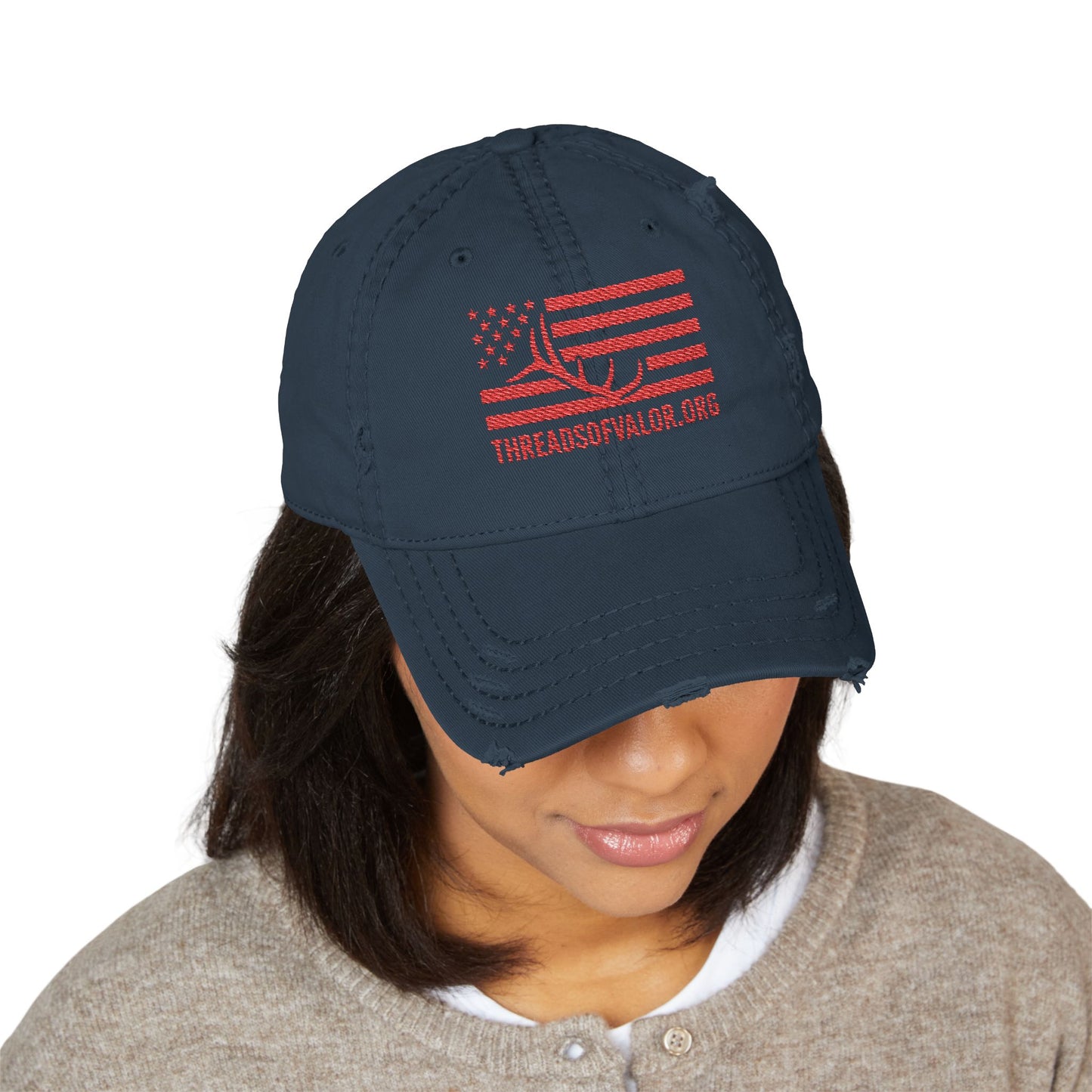 Threads Of Valor, Distressed.