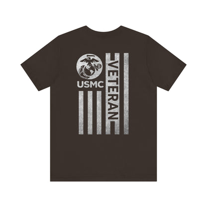 USMC Vet black and White Logo