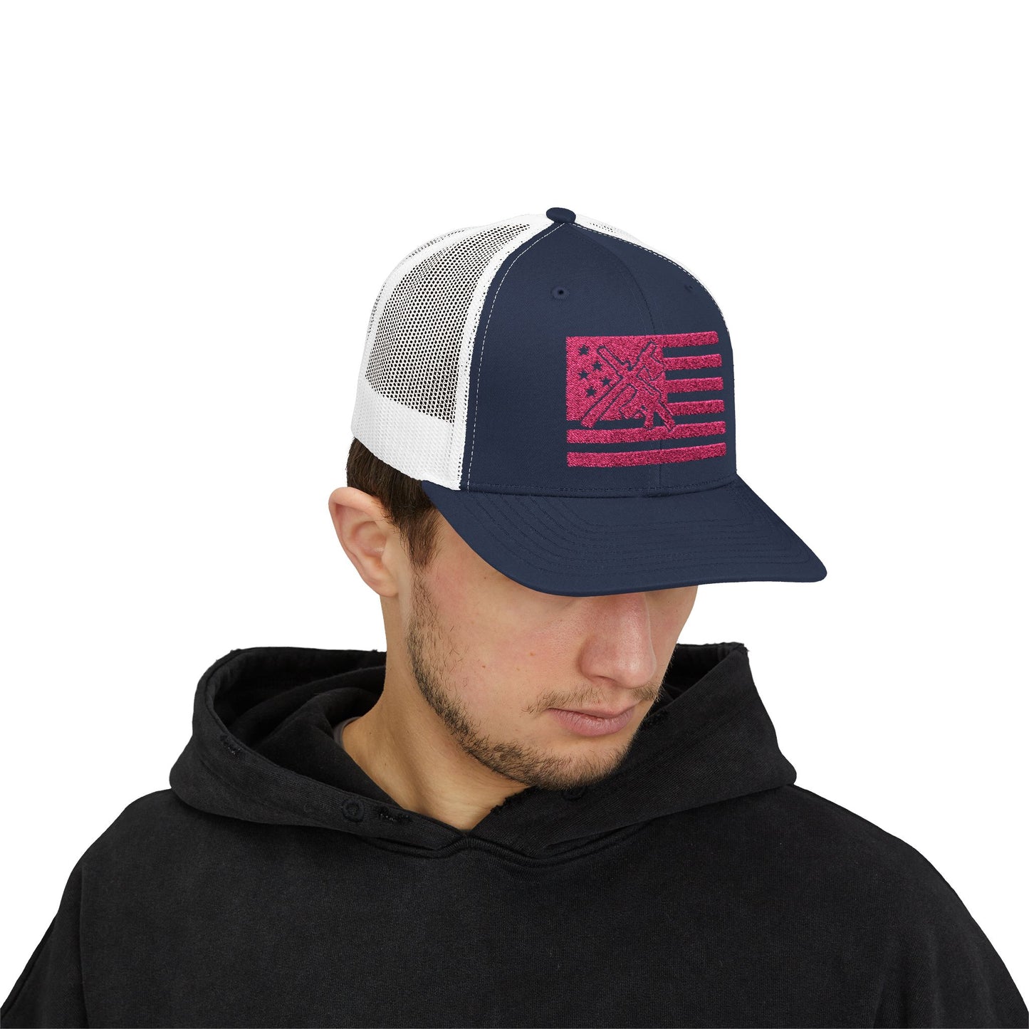 The defender Trucker hat/ Pink