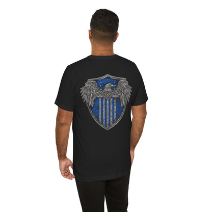 American Warden – Thin Blue Line Eagle Shield Tee