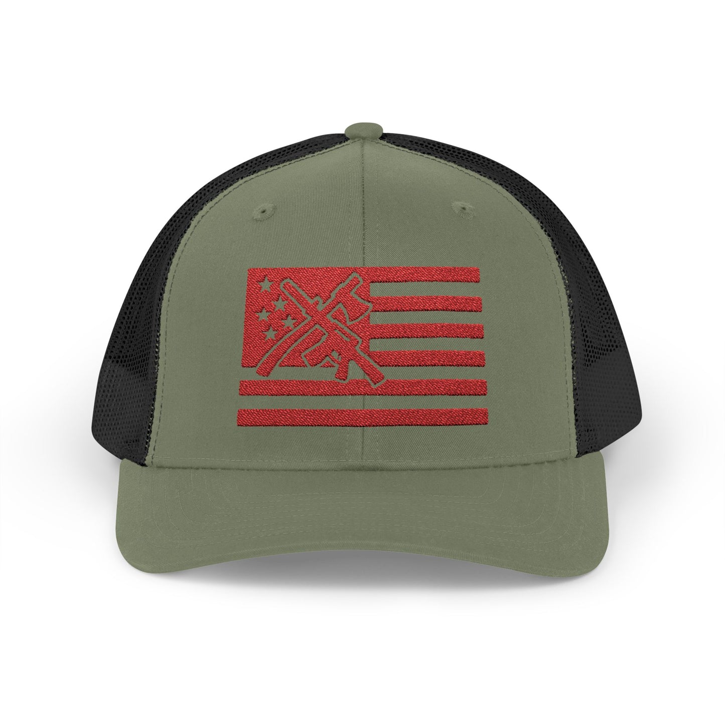 The defender Trucker hat/ Red
