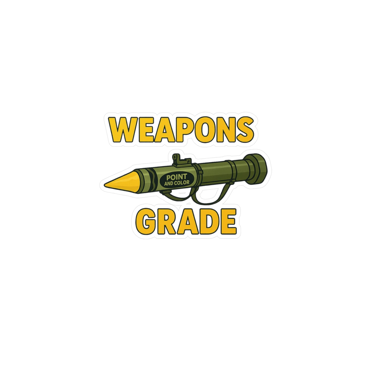 Weapons Grade Kiss-Cut Vinyl Decals