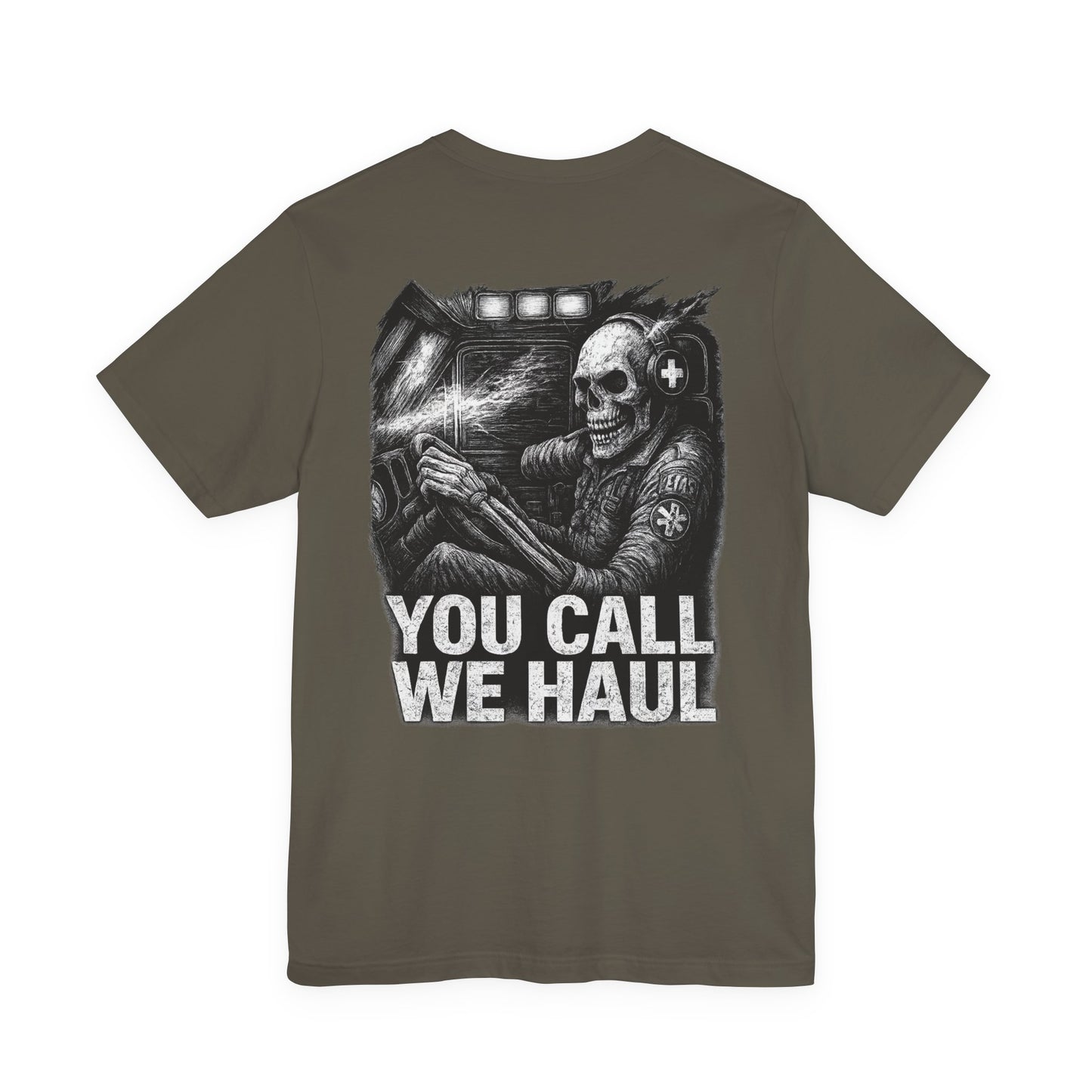 Meat Medic – “You Call, We Haul” EMS Skull Tee